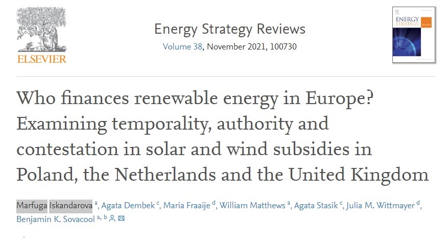 Who finances renewable energy in Europe? Examining temporality, authority and contestation in solar and wind subsidies in Poland, the Netherlands and the United Kingdom-image