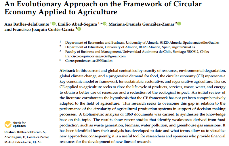 An Evolutionary Approach on the Framework of Circular Economy Applied to Agriculture-image
