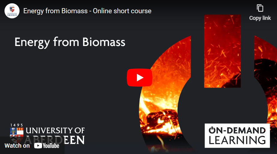 Energy from Biomass - Online short course-image