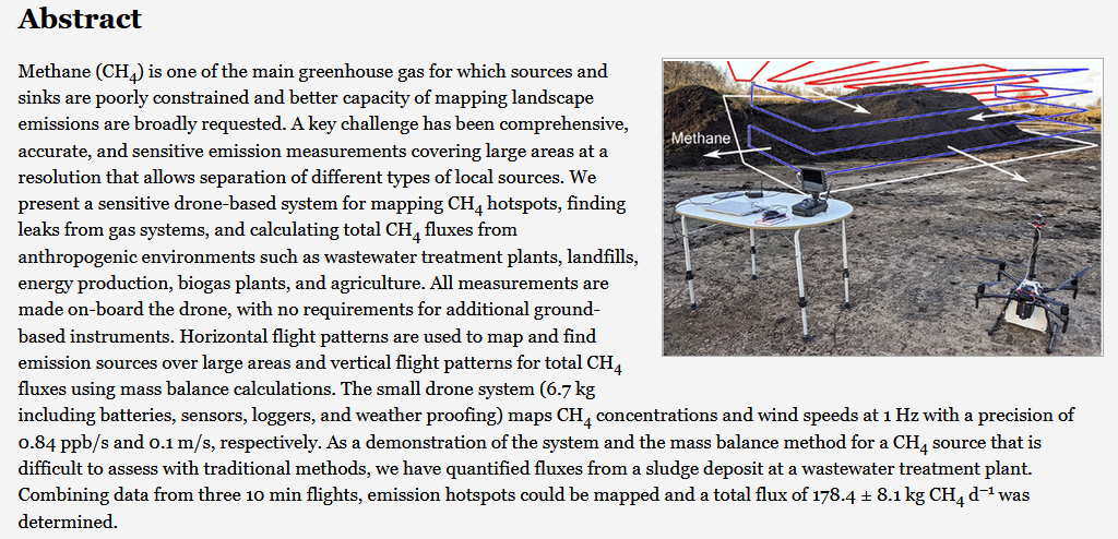 Sensitive Drone Mapping of Methane Emissions without the Need for Supplementary Ground-Based Measurements-image