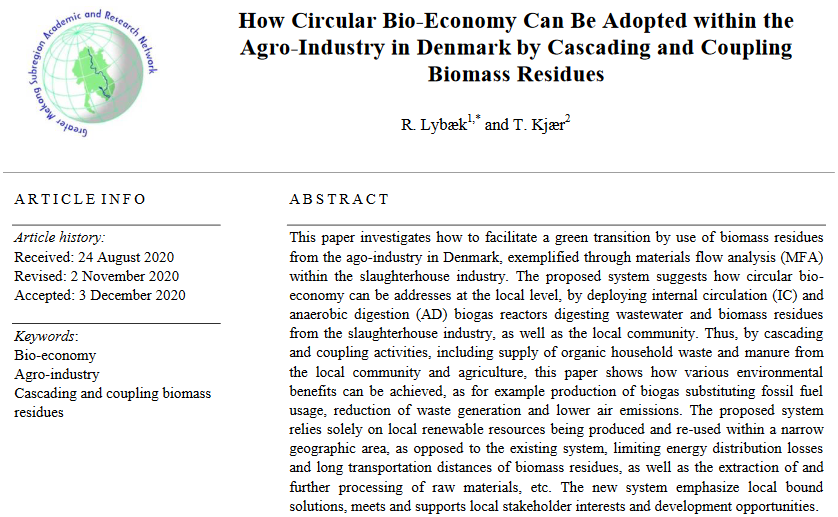 How Circular Bio-Economy Can Be Adopted within the Agro-Industry in Denmark by Cascading and Coupling Biomass Residues-image