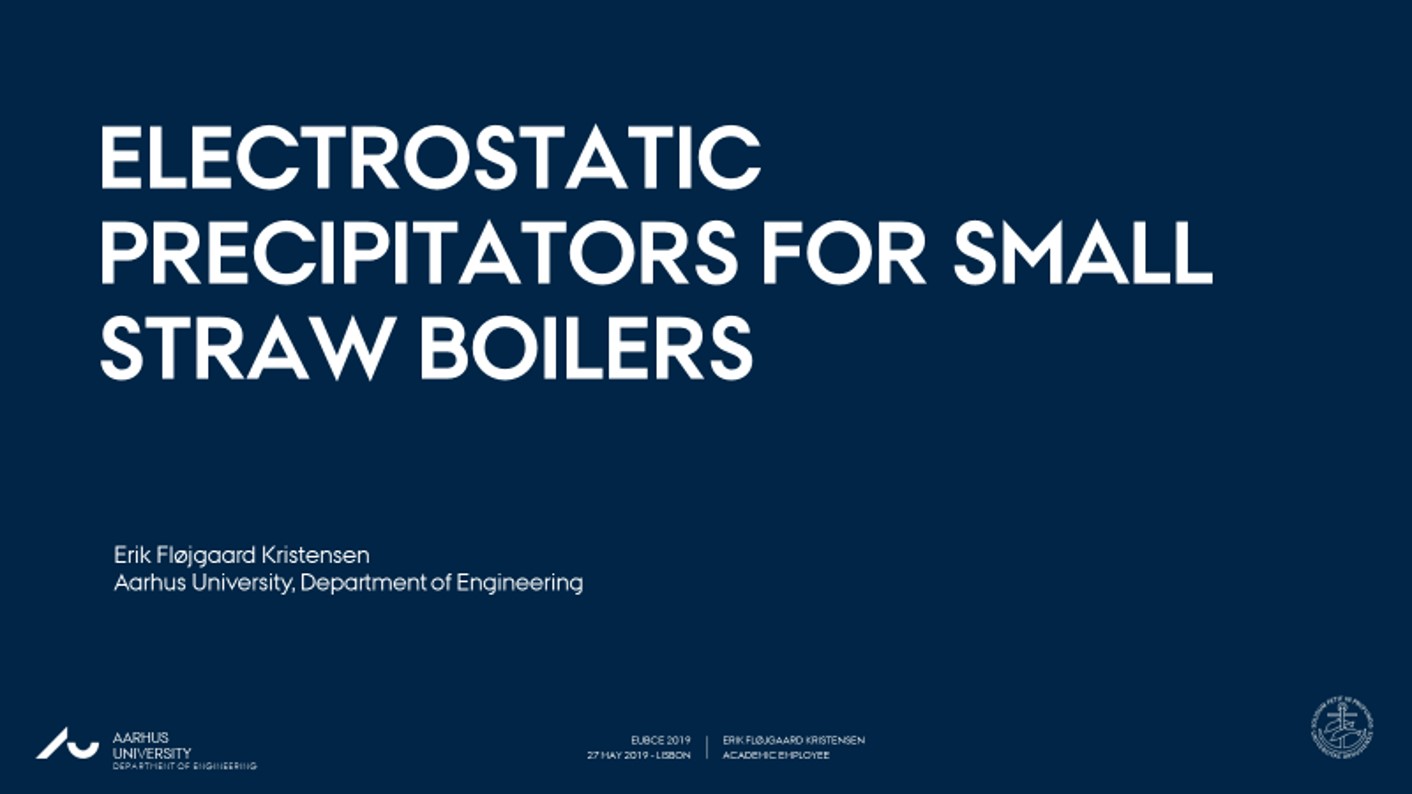 ELECTROSTATIC PRECIPITATORS FOR SMALL STRAW BOILERS-image